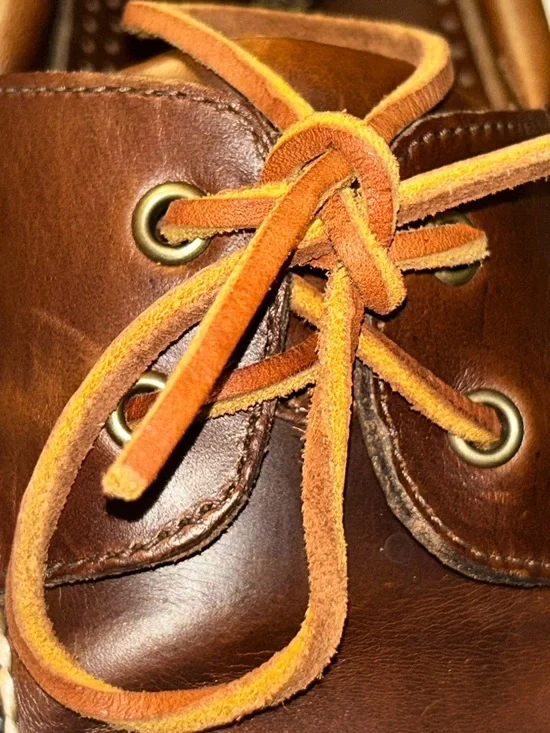 Brooks Brothers Brown Leather Men's Classic Boat Shoes - Picture 5 of 5